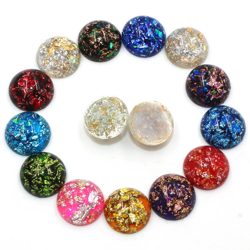 8mm 10mm 12mm Round Shape Resin Stones Flatback Rhinestones Glue On Nail Art/Phone Case/Handmade Material Accessories | Дом и сад