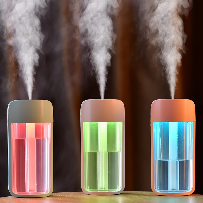 New F1 Humidifier Mini Ultrasonic Humidifiers Led Night Light Aroma Essential Oil Diffuser USB Fogger Car Air Freshener