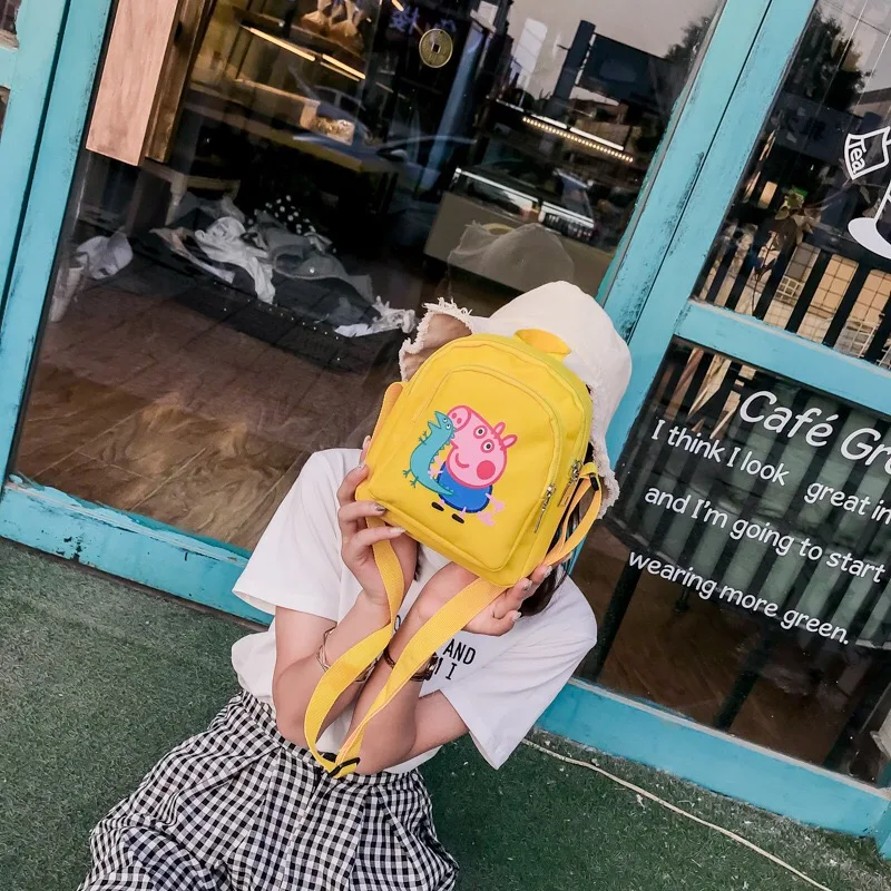 Новинка года, настоящий Рюкзак Peppa Pig, Джордж, свинка, кошелек для девочек, сумка для телефона, рюкзак, кошелек, сумка для телефона, игрушки, Детский Рождественский подарок
