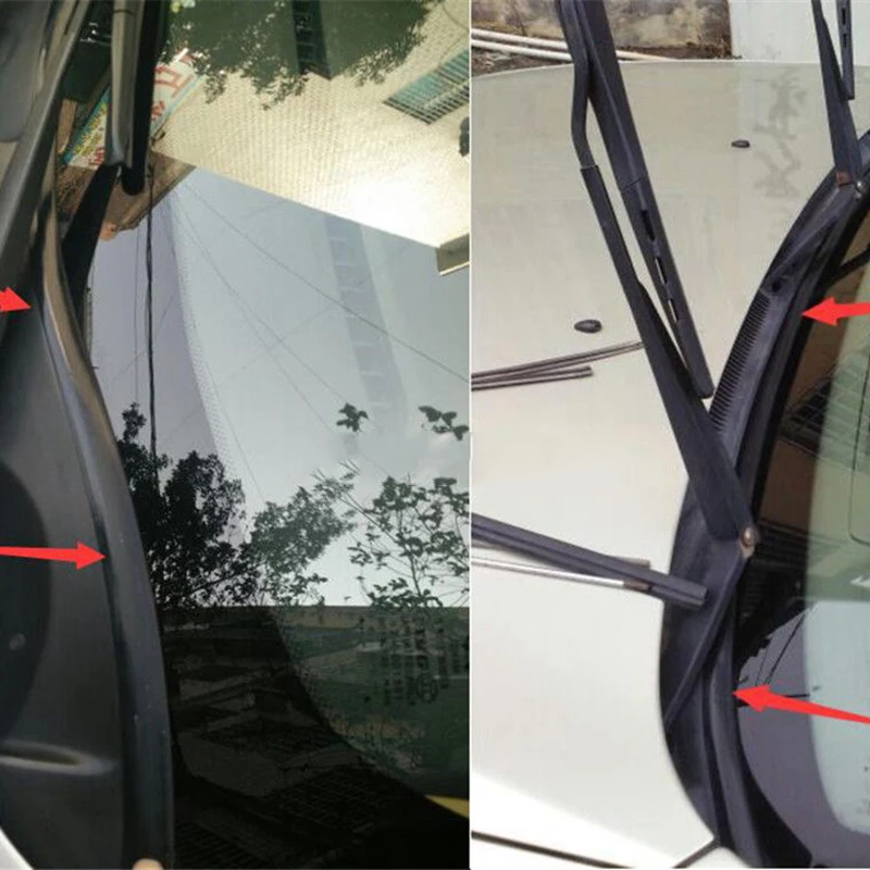 Автомобильные резиновые уплотнительные полоски под переднего лобового стекла Панель герметичный литье отделочные полоски, прочный и практичный