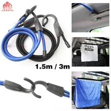 Регулируемый шнур банджи автомобиля Регулируемый эластичный амортизационный шнур ремень выдвижной крючок автомобильный багажный тент Лодка каноэ велосипедная веревка галстук
