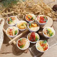 1 Pcs Random Miniature Dollhouse Chinese Rice Pastry casserole noodles dessert kitchen toy Fake Food toy Dollhouse Decoration 1
