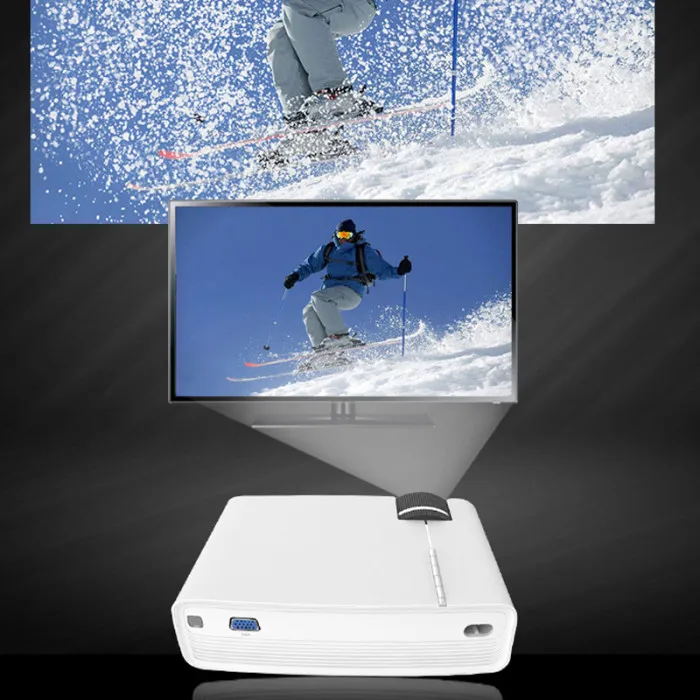 Mini Projector HD 1080P Home Theater Movies Projector Conference Beamer ING-SHIPPING