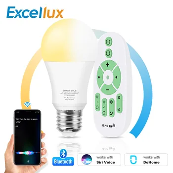 

Siri Voice Control 12W E27 Bluetooth Smart Led Bulb Light Cold White +Warm white Dohome APP /RF Remote Dimmer Led Lamp