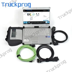 Outil de Diagnostic pour camion Benz, scanner pour véhicule avec multiplexeur, pour MB STAR SD C4, WIFI, CF C2, ordinateur portable, 2022 