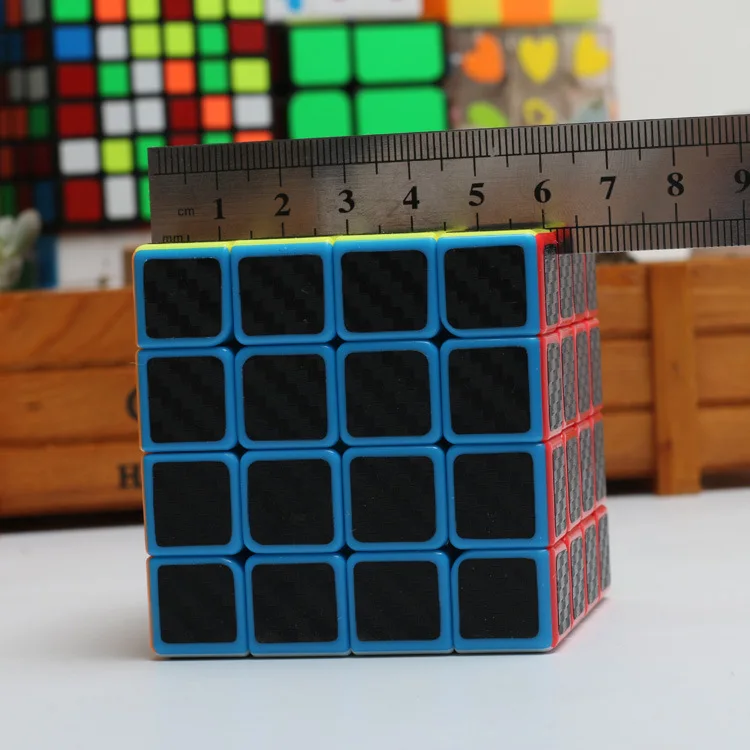 Углеродное волокно четыре заказ Magic Cube 4-заказ магический куб Стразы «Кубик Рубика» гладкая учебных универсальных Китай(материк