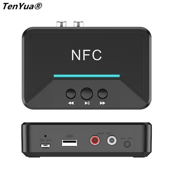

NFC Wireless Stereo Bluetooth Audio Receiver Bluetooth5.0 Adapter NFC-3.5mm AUX RCA Music Sound Car Speaker