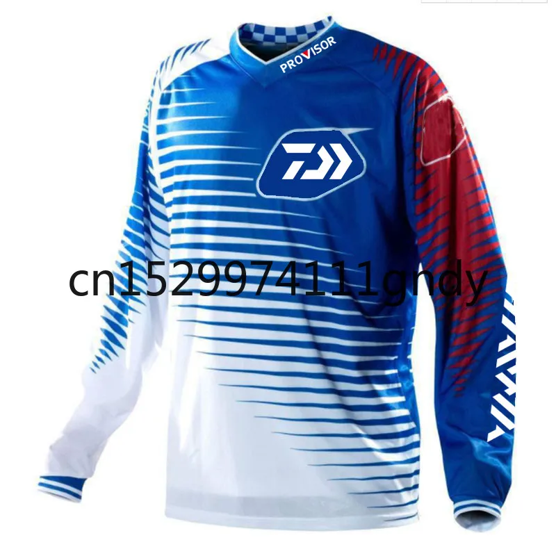 

2020 Summer New DAIWA Long Sleeve Fishing Shirt Quick Dry Sports Outdoor Fishing Clothing Anti-UV Sunscreen Fishing Clothes