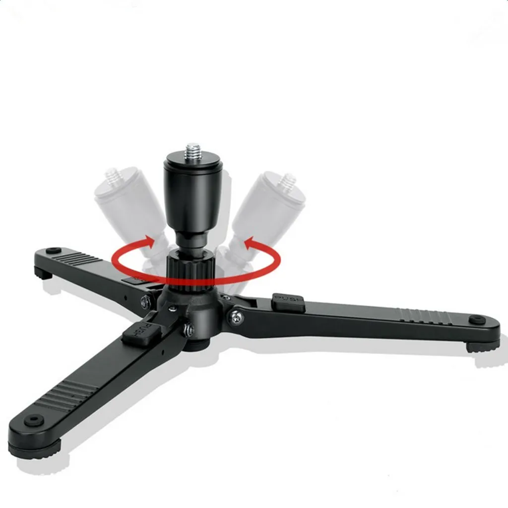 Portable Folding Mini Aluminum Tabletop Tripod with Ball Head 3/8' Screw Max. Load up to 30KG for Canon Nikon DSLR