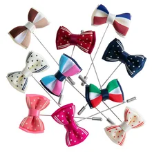 Креативная тканевая двухслойная брошь-бант ручной работы, булавка для воротника, изысканный мужской костюм, одежда, корсаж, брошь, аксессуары