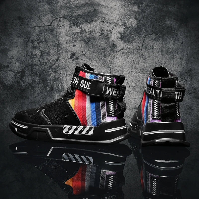 QZHSMY мужские повседневные кроссовки zapatos hombre Air Cushion новые уличные радужные модные кроссовки Off White