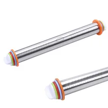 17 дюймов Регулируемая нержавеющая Скалка со съемным кольцом ролик для теста для выпечки печенья пирога пиццы кухонный инструмент