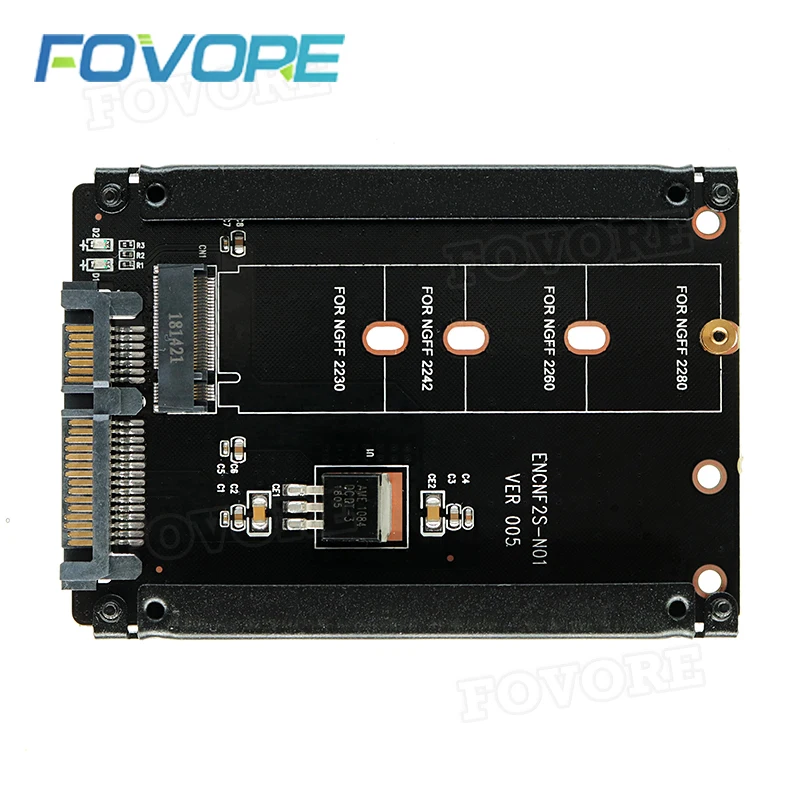 Черный Металлический Чехол B + M key M.2 NGFF SSD до 2 5 SATA 6 карта адаптера с корпусом m2 ssd sata