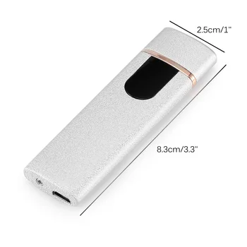 

Hot USB Charging Cigarette Lighter Touch Sensing Switch Double-Sided Lighter Windproof Flameless Electronic Lighters No Gas