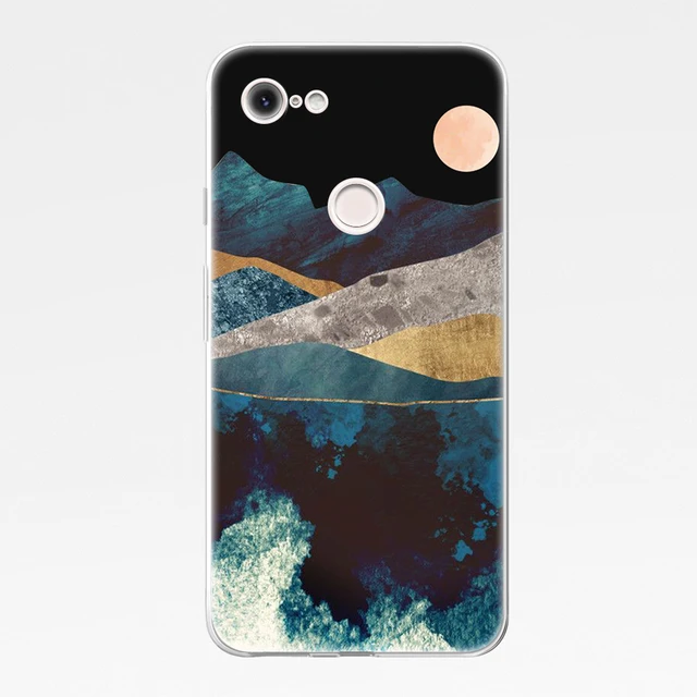 Painting Landscape Coque for Google Pixel 5 4 4a 3 3a 2 XL Soft TPU Silicone Phone Cases For Pixel 6 Pro 4XL 3XL 2XL Cover Funda W4251