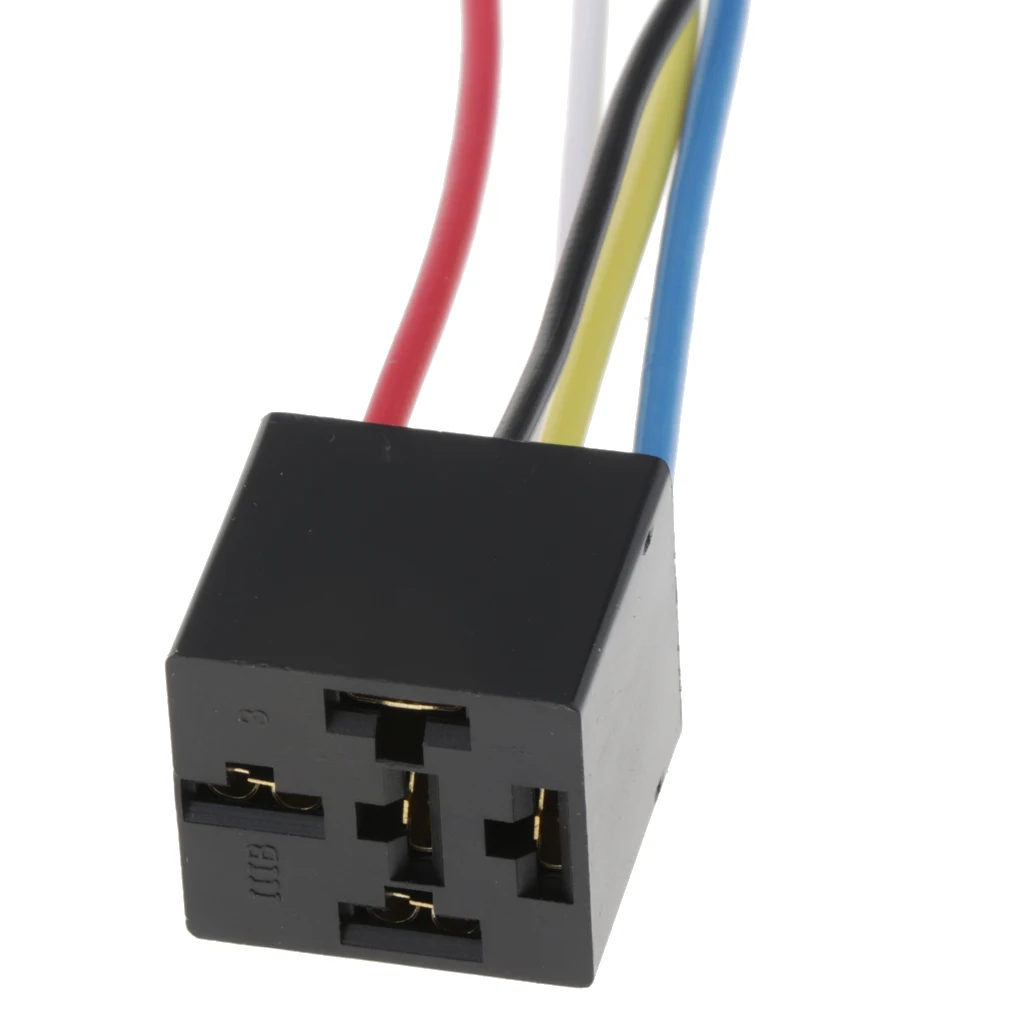 MagiDeal Car Automotive Truck 80Amp SPDT Relay Harness Socket For HG4185C