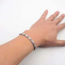 Нержавеющая сталь Фигаро браслет цепочка для Для мужчин Модные украшения 5 мм* 18/20/22/24/26 см