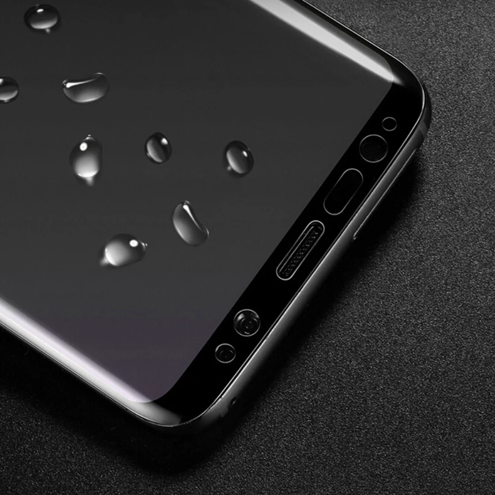 3D изогнутое полное покрытие Полный Клей протектор экрана для Samsung Galaxy S8 S9 Plus Note8 Полный Клей закаленное стекло защитная пленка