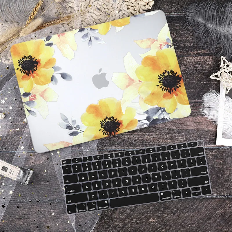 Новое поступление мраморный чехол для MacBook Air Pro 13 15 Touch Bar/Touch ID retina 12 13 1" A1932 A1990 A1989