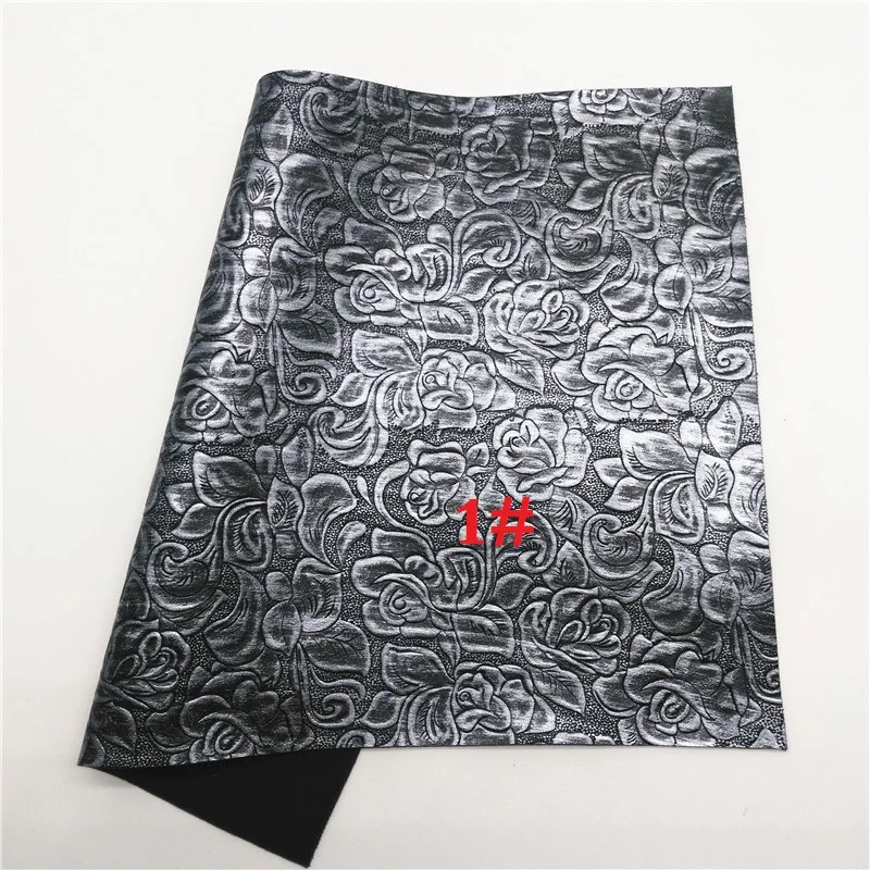 Glitterwishcome 21X29 см A4 размер винил для бантов цветы искусственная кожа, Vintge синтетическая искусственная кожа листы для бантов, GM598A - Цвет: 1