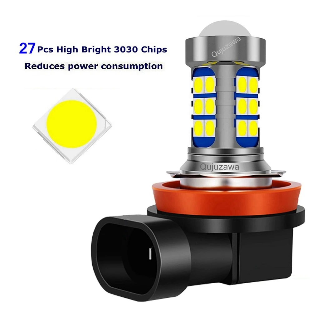 LED Bulbs 2Pcs H8 H11 HB4 9006 P13W PSX24W Auto Anti Fog Lamps Car Driving Running Light Front Foglamp 6000K White