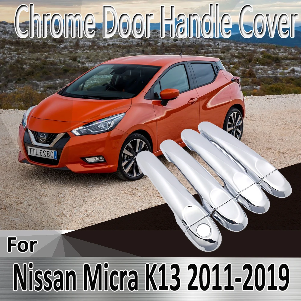 Для Nissan Micra K13 Renault Puls 2011 ~ 2019 2012 2013 2014 наклейки Декоративные Хромированные дверные