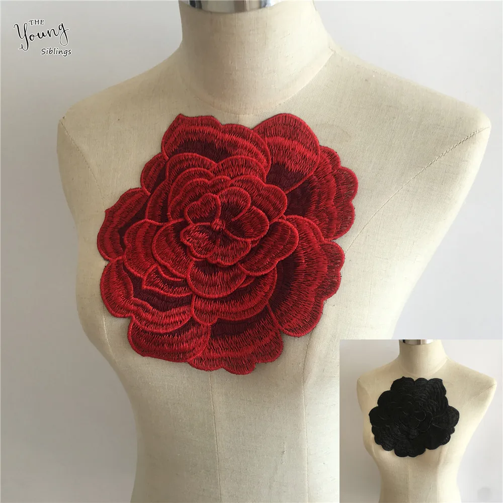 

Popular style Embroidery Flower Pattern Lace Collar Sewing Applique Neckline DIY Decorative Clothing Craft Supplies Accessories