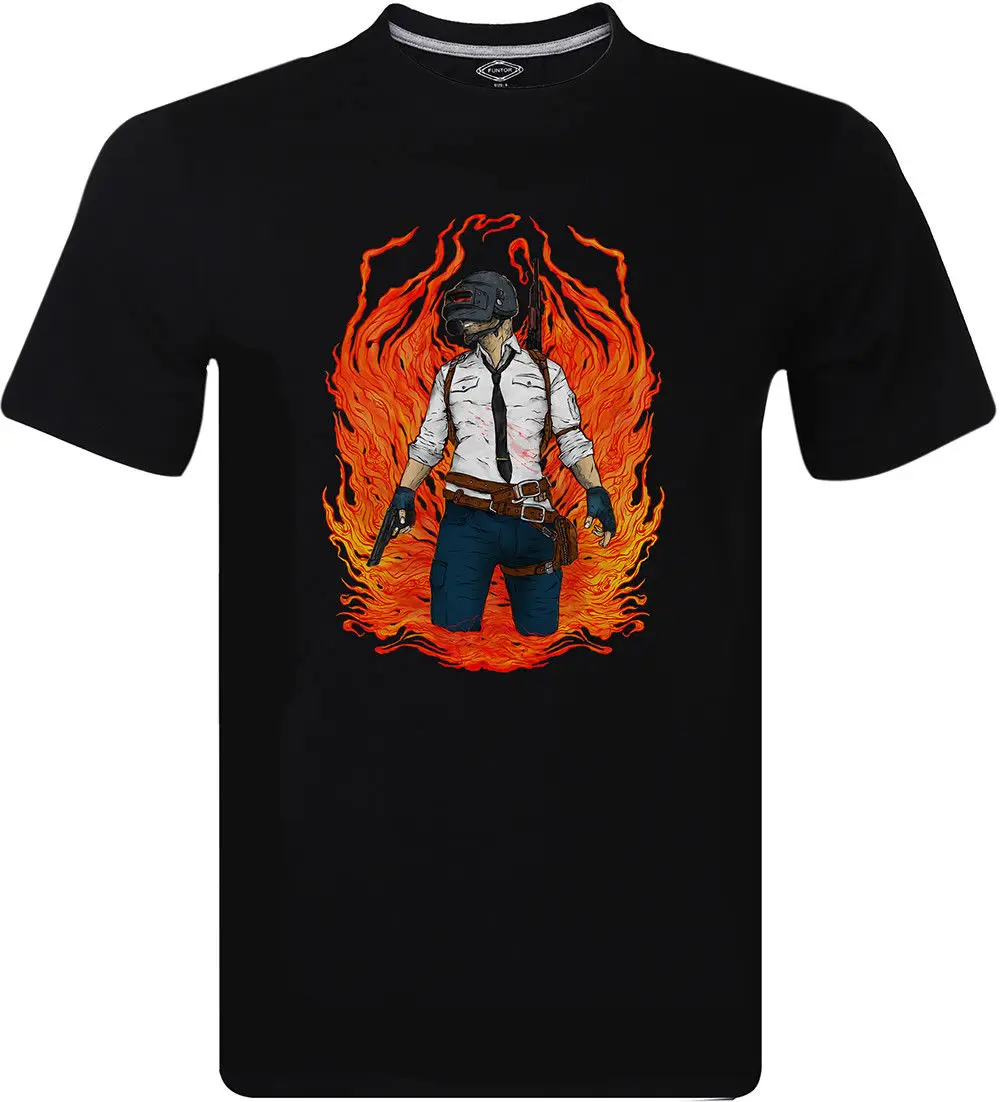 PlayerUnknown Battleground PUBG Winner Chicken Dinner Men's T-Shirt S-3XL Men'S High Quality Tops Hipster T Shirt | Мужская