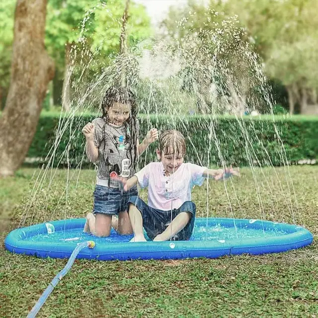 $US $18.44  PVC Inflatable Cushion Baby Kids Spray Water Game Pad Outdoor Lawn Children Play Water Mat Boys Gir