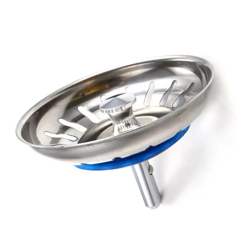 Sink Filter Kitchen Sink Filter Sink Strainer Floor Drain Filter Hair Drain Catcher Kitchen Sink Strainer 80mm Stainless Steel Sink Filter Kitchen Drains Sewer Waste Plug Bathroom Hair Catcher Colanders Strainer Basin Accessories