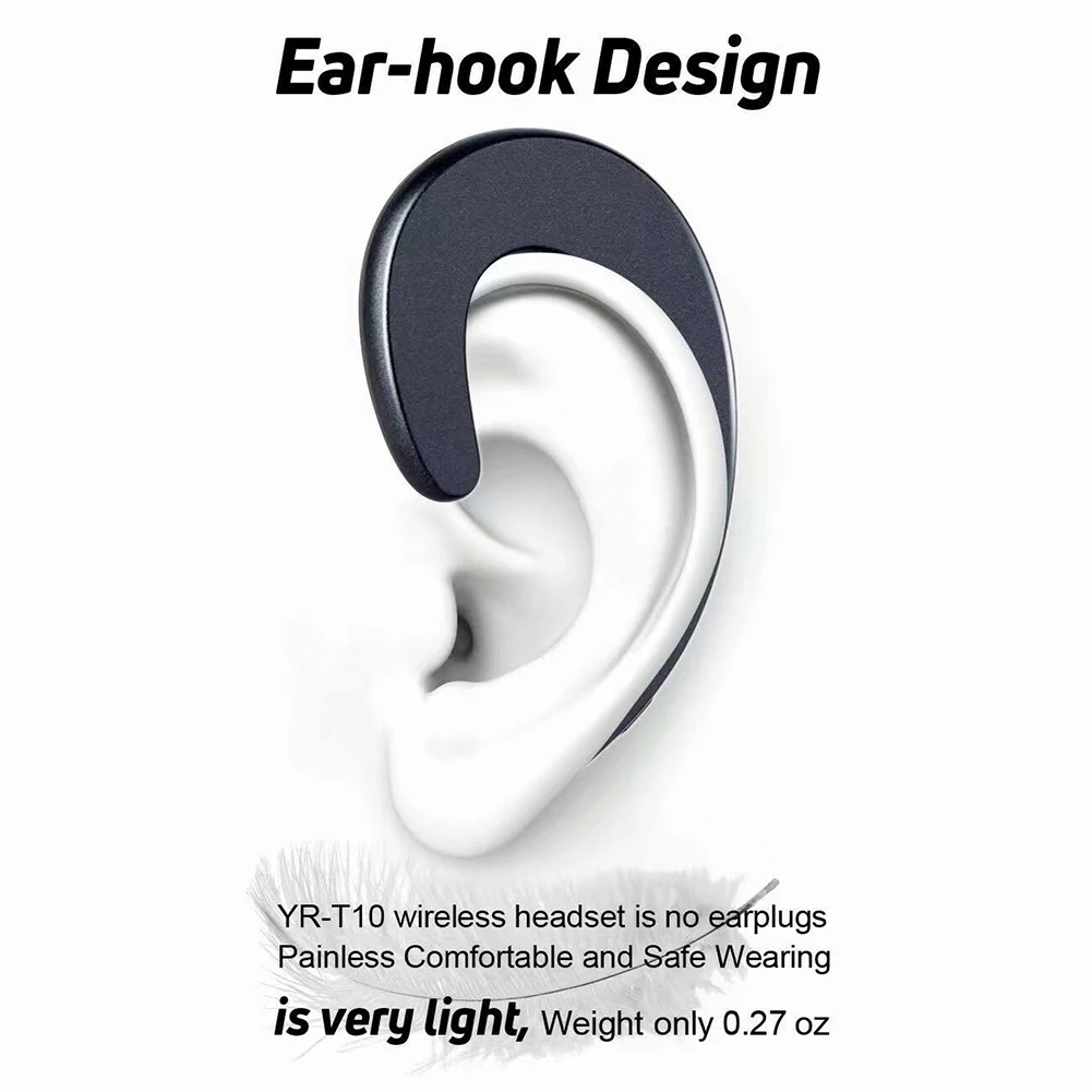 Беспроводная Bluetooth гарнитура earhook для iPhone Xiaomi Samsung безболезненная Гарнитура