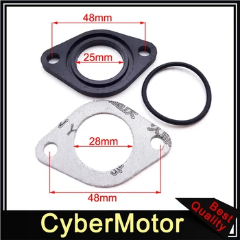 

25mm Manifold Carburetor Intake Pipe Gasket Spacer Seal For Chinese 110cc 125cc 140cc Engine Pit Dirt Bike Motorcycle