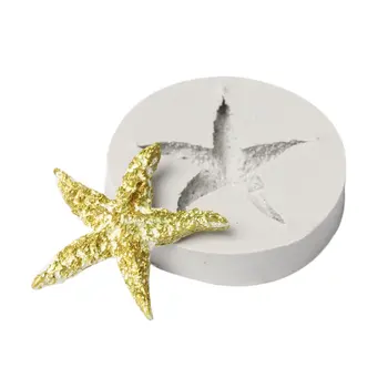 

Marine Series Pearl Conch Starfish Shells Shellfish Silicone Mold Six Kinds Marine Felly Cake Baking Mold Candle Soap