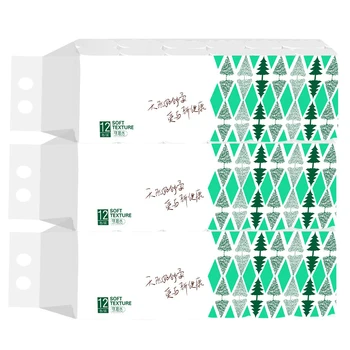 

12 Rolls Toilet Paper Bulk Rolls Bath Tissue Bathroom Soft 4 Ply Thicken for Home New TN88