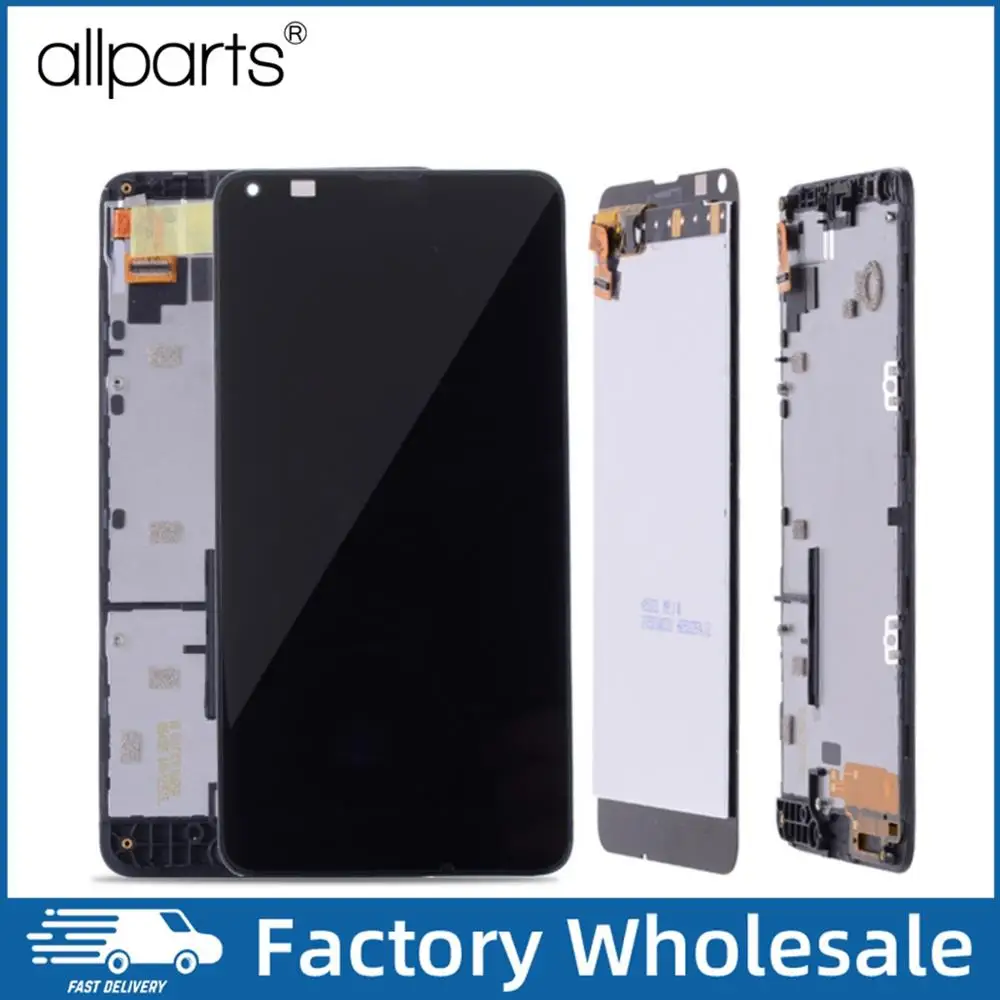 Цена Дисплей для NOKIA Microsoft Lumia 640 font b LCD b font в сборе с тачскрином на рамке Оригинал черный
