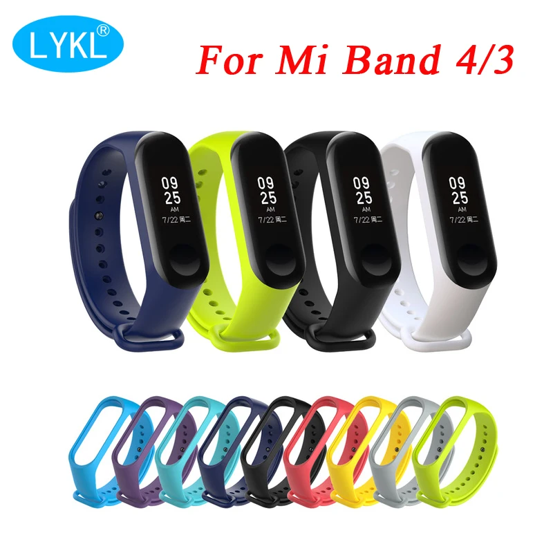 2019 новейший спортивный mi Band 3 4 Браслеты Pulseira силиконовый сменный Браслет с
