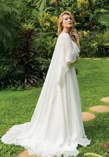 2 Meters Length Ivory Bride Lace Cape Lady Wedding Bolero Jacket Wrap Long Bridal Marriage Accessories