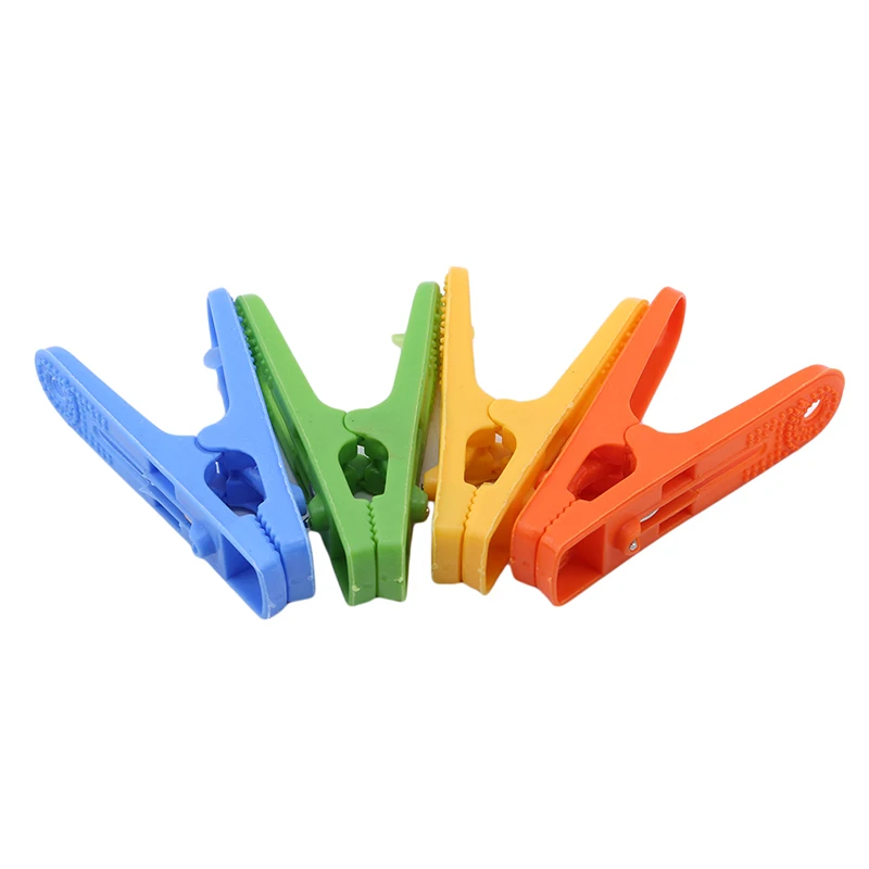 Clothes Pegs 20pcs / pack Plastic Clothespins Laundry Hanging Pin Clip Household Socks Underwear Drying Rack Holder