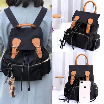 

England Wind Women's Oxford Cloth Nylon Both Shoulders Package Travel Canvas bag Increase Tuba Leisure Time Woman Package