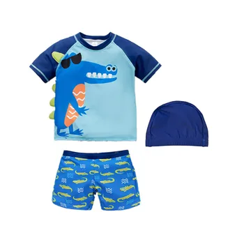 

Summer Quick-drying Baby Boys Split Swimwear Cartoon Sunscreen Swim Hot Spring Beachwear Bathing Kids Children Meninos Swimsuit