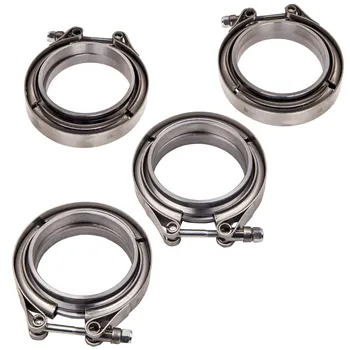 

4PCS 3 INCH V-BAND KIT FOR TURBO CHARGER DOWN PIPE TUBE FLANGE & CLAMP