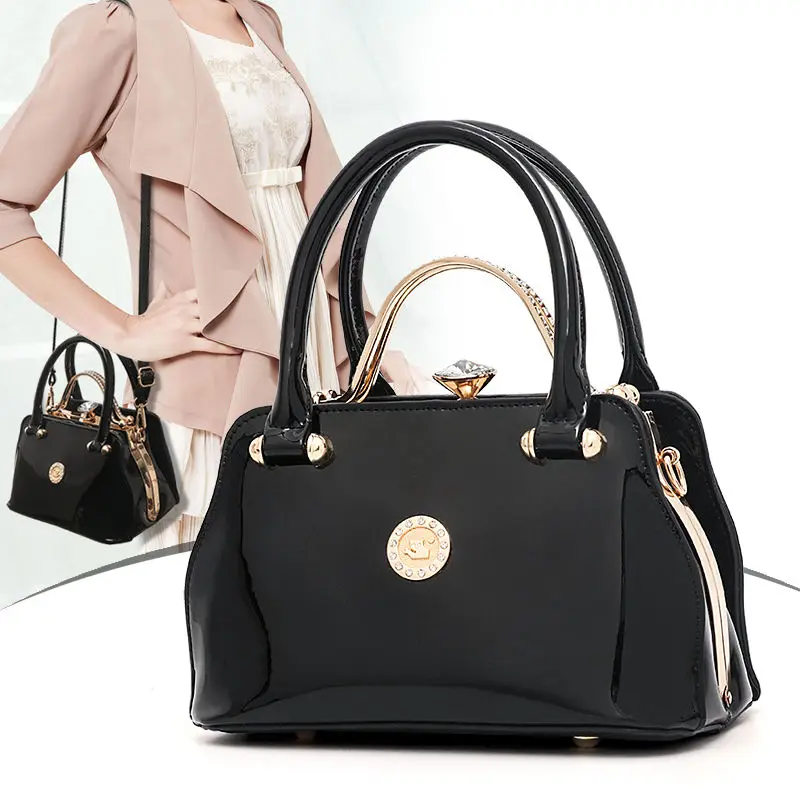 

New Fashion Beauty Women Handbags European Design Patent Leather Ladies Shoulder Bags Female Girl Brand Luxury Crossbody Bag