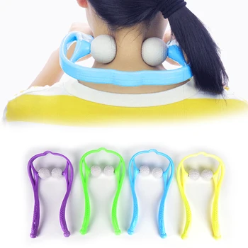 

Comfortable Neck Shoulder Back Pain Massager Roller Ball Self-massage Tool