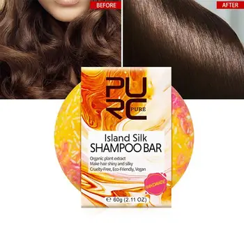 

Dry Shampoo Soap Soild Portable Shampoo Bar Hair Care Processed Island Silk Handmade Shampoo Bar Cold 100% Organic PURC Nat Q5M1