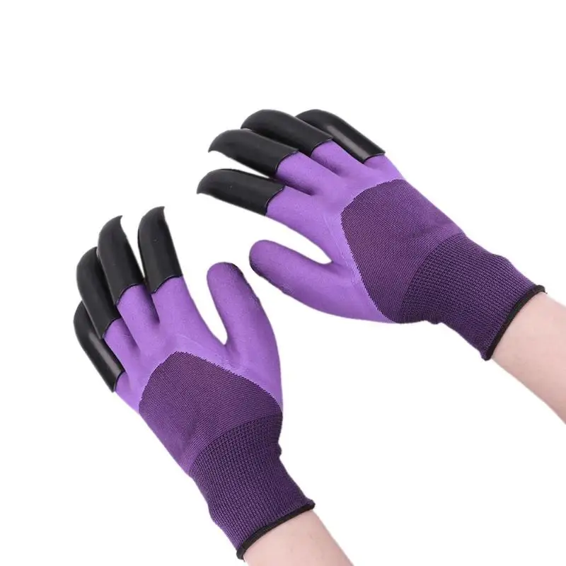 1 пара садовые перчатки 8 рук коготь кончик пальца ABS латексные перчатки практичные для бытовой силиконовый скруббер перчатки для мытья посуды