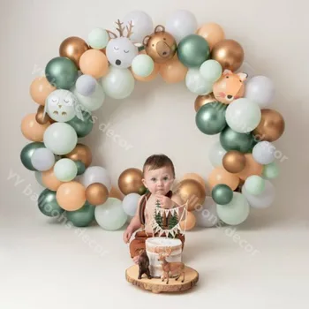 

80pcs/lot Baby Shower Gold DIY Balloon Arch Kit Gray Latex 1 Supplies Backdrop Wedding Birthday Party Decor