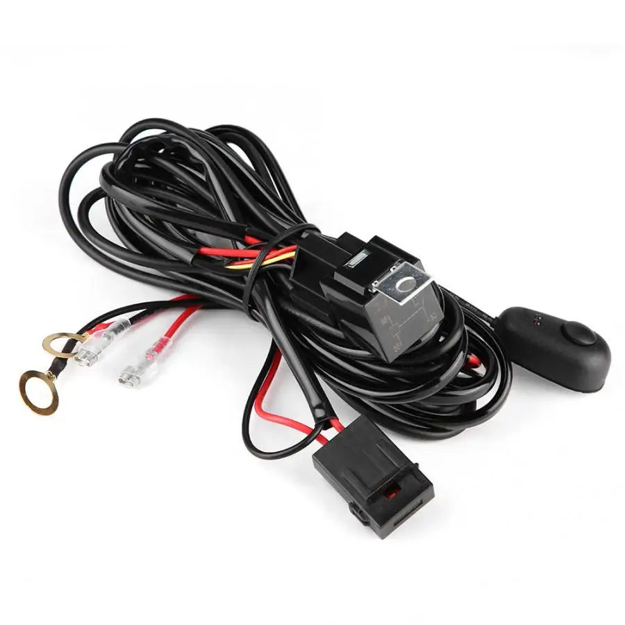12/24V 180W 40A Car Lamp LED Light Wiring Harness Switch Relay 18AWG Cable Accessories | Автомобили и мотоциклы