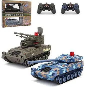 

RCtown RC War Car Army Vehicle Main Battle Remote Control Car Electronic Gifts for Boys