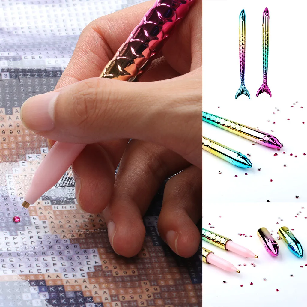 Милая ручка точечная ручка-аппликатор аксессуары для вышивки алмазные инструменты для рисования русалки форма^ 40