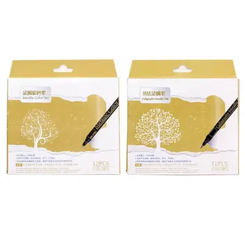 

OOTDTY 12pcs/set Waterproof Car Tyre Tire Tread CD Metal Permanent Paint Marker Pens Permanent Marker Stationery